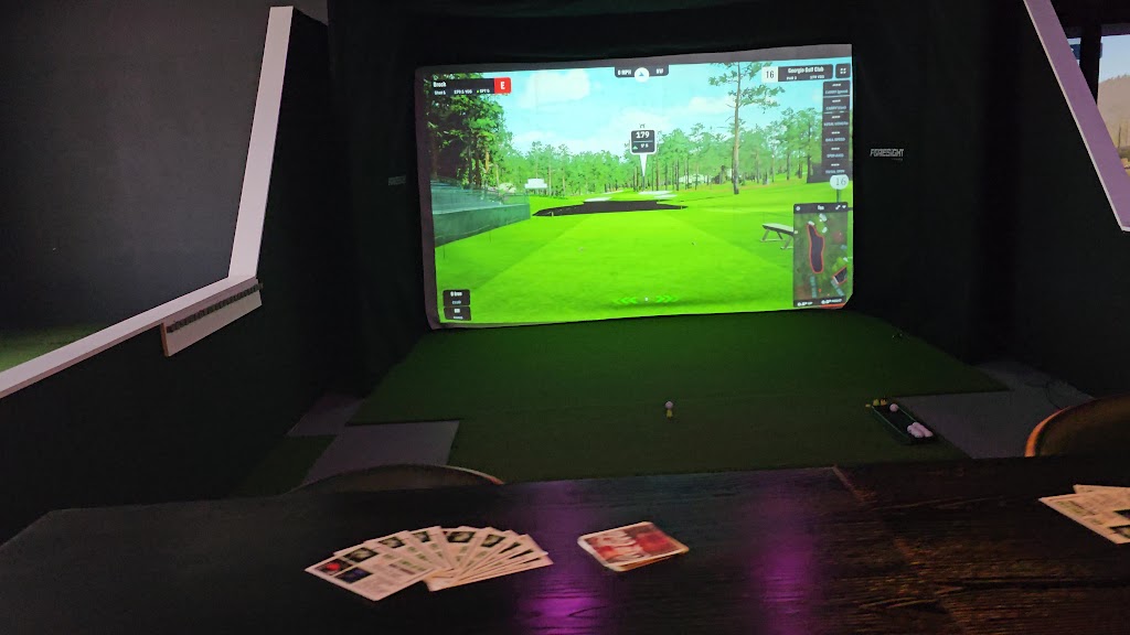 Golf garage Please click on website to book Times NOT BOOK NOW !!! 3 bays open, Pool, Darts and BEER and WINE - review